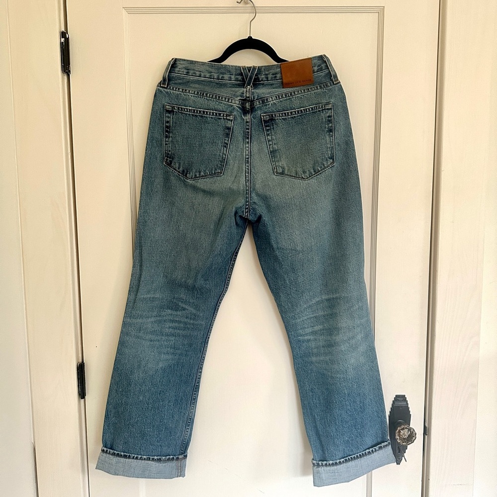Point Sur 100% cotton denim straight cuffed jeans - size 27 - Picture 4 of 13